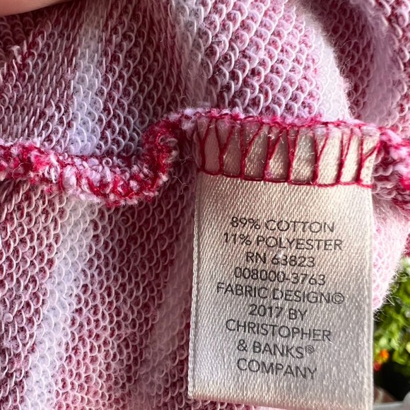 CJ BANKS 2X STRIPED SCOTTIE SWEATSHIRT - Picture 4 of 11